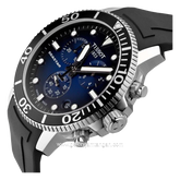 TISSOT TS T120.417.17.041.00 Chronograph Black Dial Blue Rubber Strap